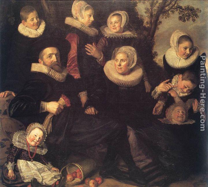 Frans Hals Family Portrait in a Landscape